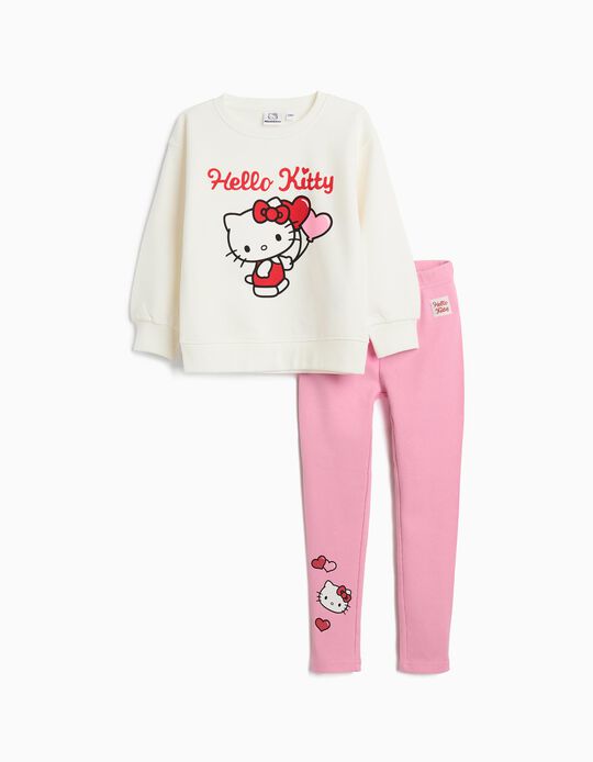 Comprar Online Conjunto Sweatshirt e Leggings 'Hello Kitty', Menina, Branco
