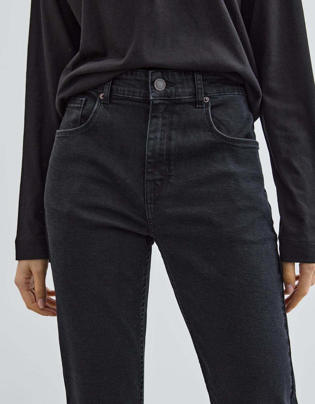 Jeans Slim Fit, Mulher, Preto