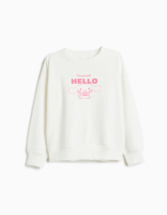 Comprar Online Sweatshirt Cardada 'Cinnamoroll', Menina, Branco