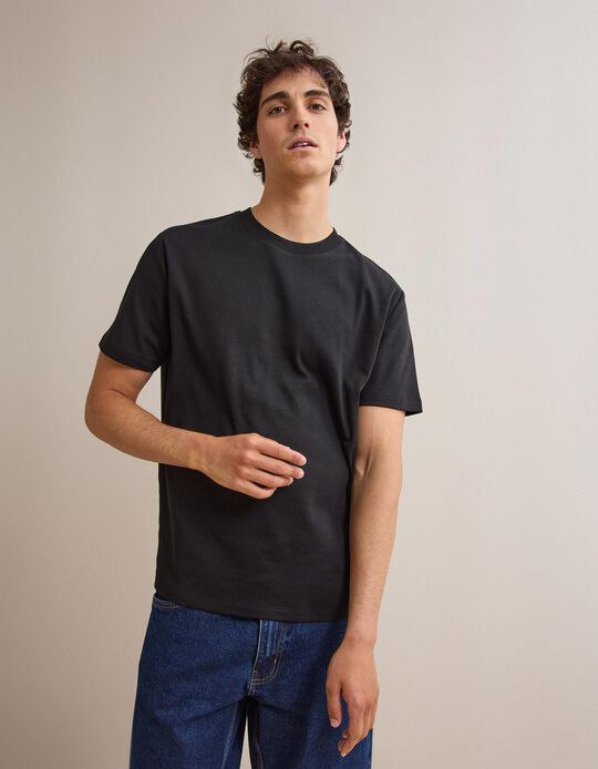 Comprar Online T-shirt Interlock, Homem, Preto