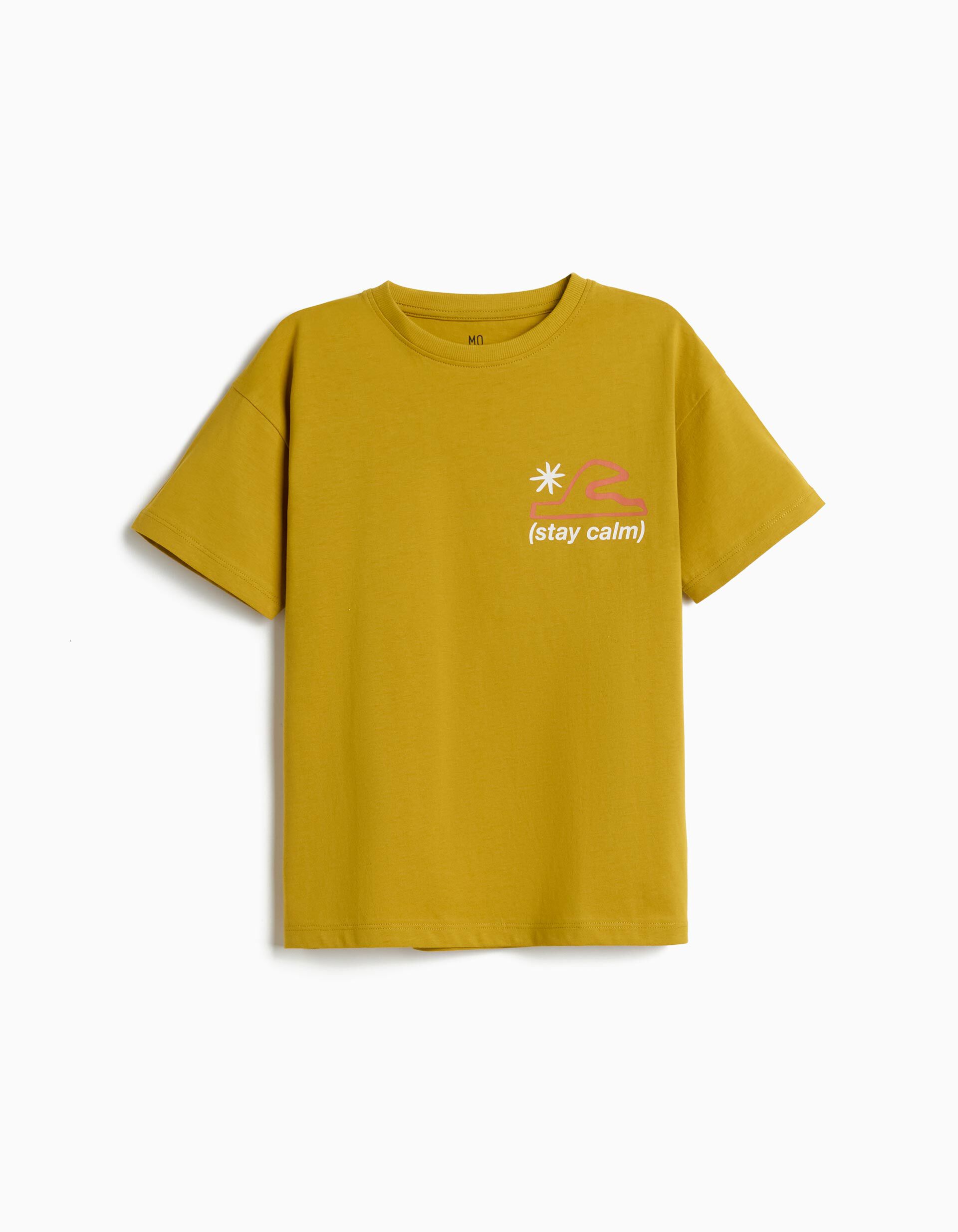 Comprar Online T-shirt Estampada, Menino, Amarelo Escuro