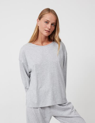 Pyjamas T-shirt, Women, Light Grey