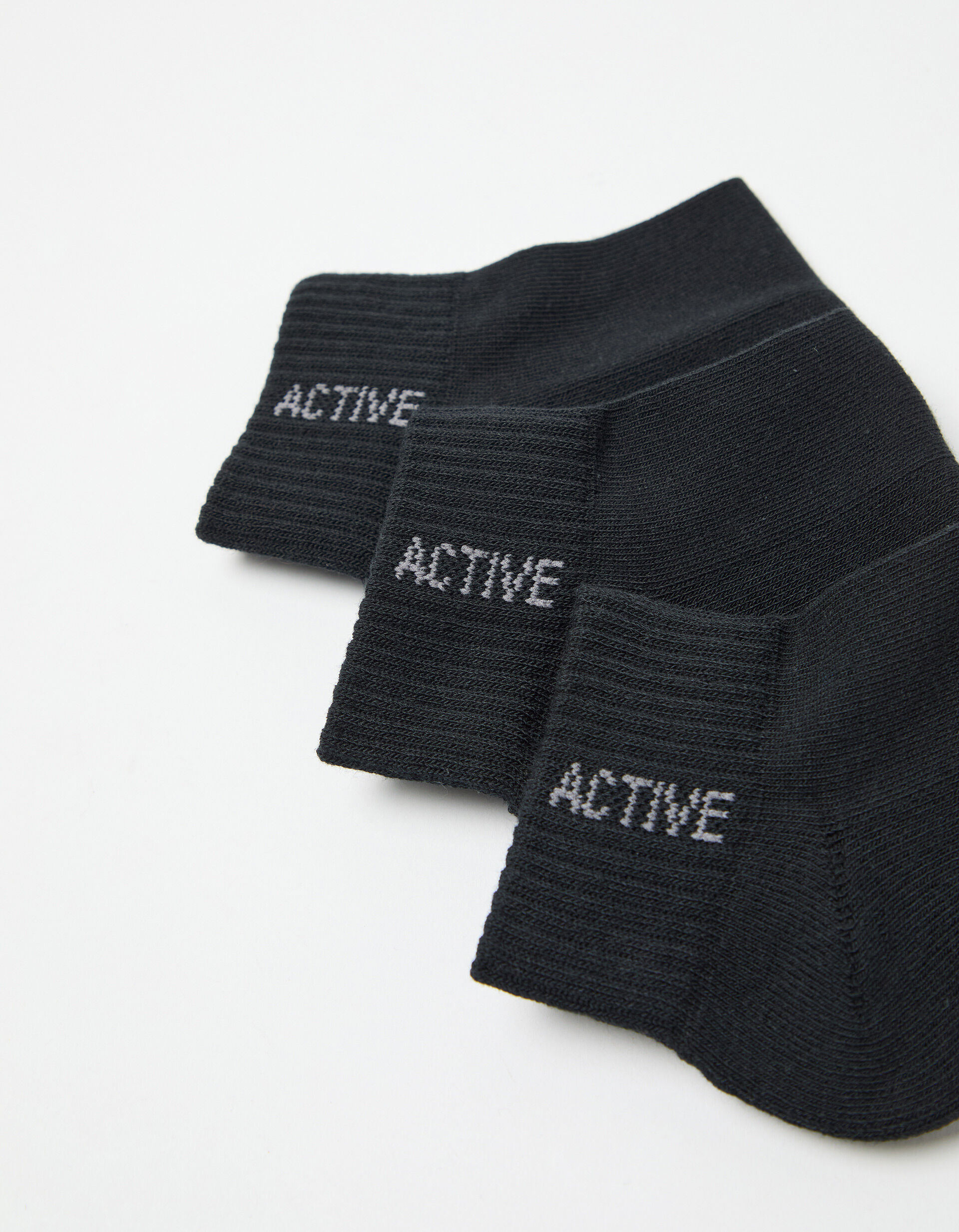 Comprar Online Pack 3 Pares de Meias Tornozelo, Homem, Preto