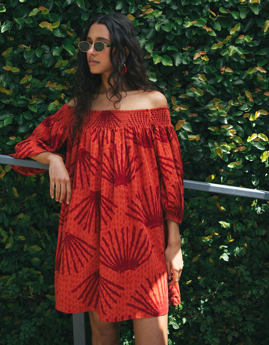 Vestido Com Linho, Mulher, Vermelho Escuro