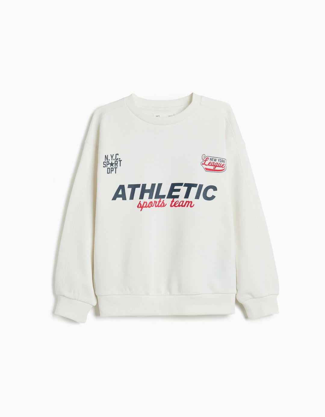 Sweatshirt de Felpa, Menino, Branco