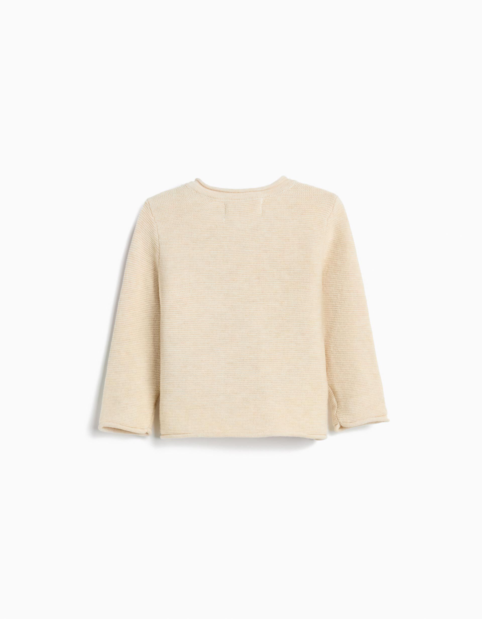 Comprar Online Camisola de Malha, Rec&eacute;m-Nascido, Bege Claro