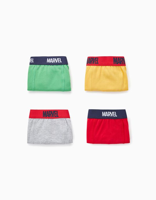 4 Boxer Shorts for Boys 'Avengers', Multicoloured