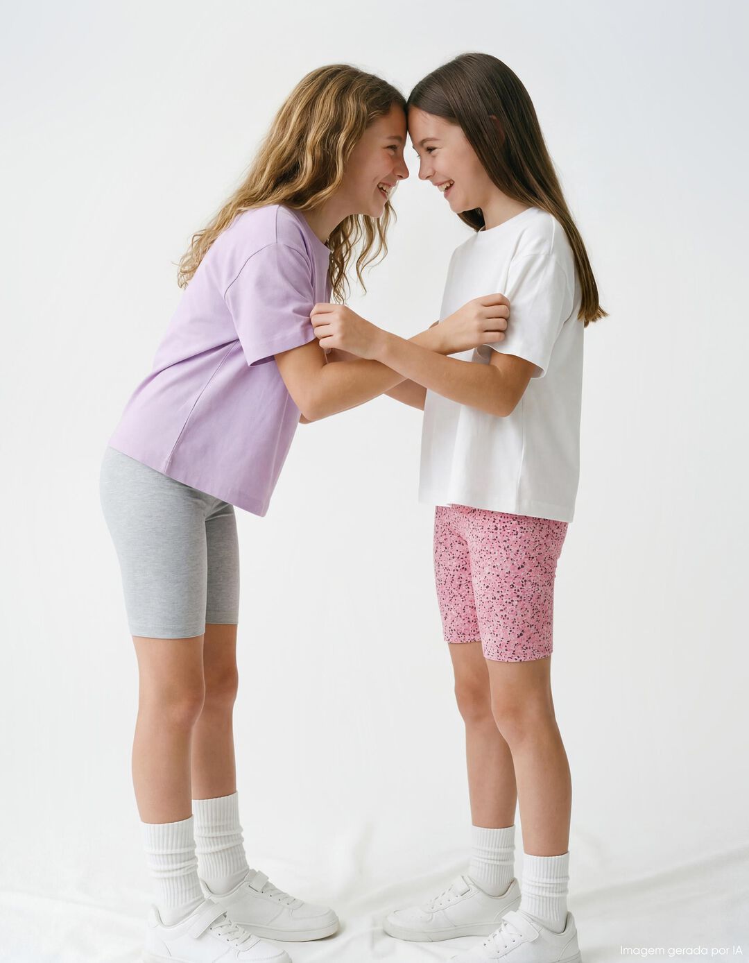 T-shirt, Menina, Branco