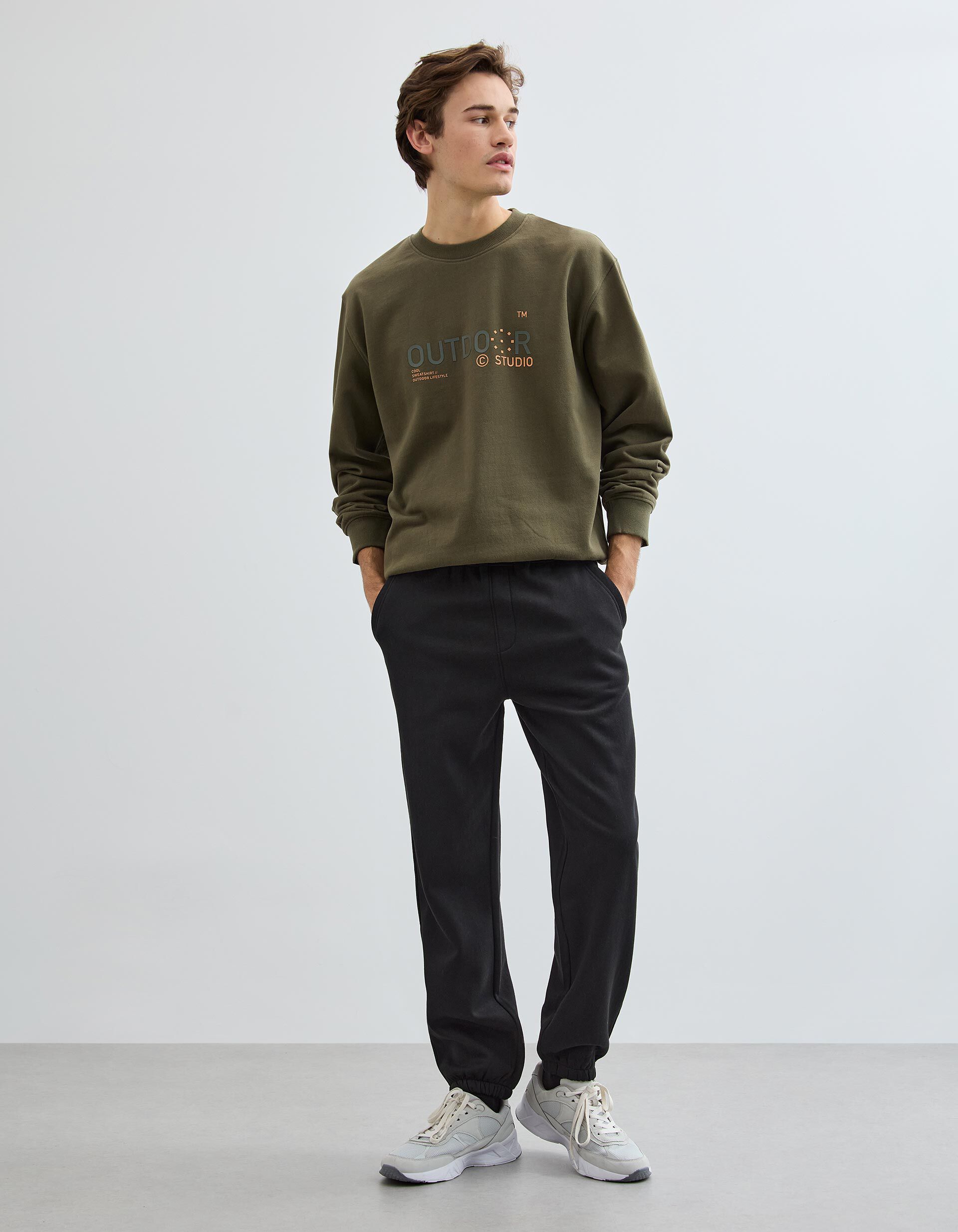 Comprar Online Cal&ccedil;as Jogging de Felpa, Homem, Preto