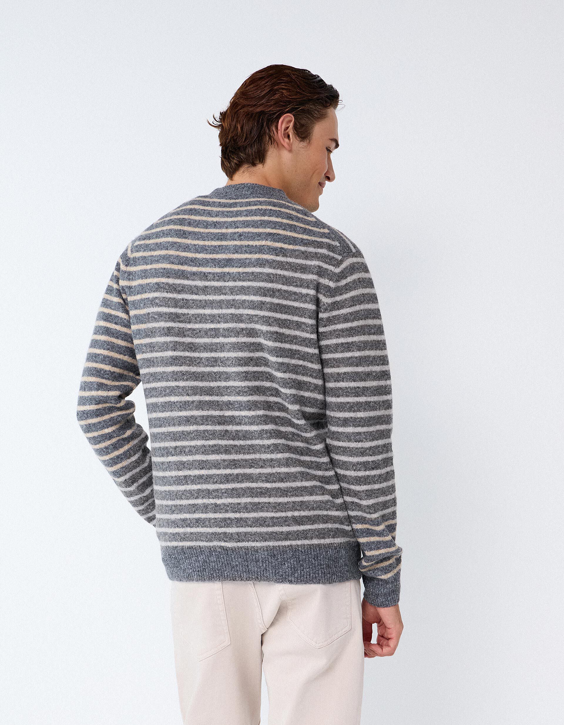 Comprar Online Camisola De Malha, Homem, Cinzento