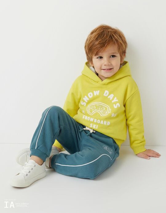 Comprar Online Sweatshirt com Capuz, Menino, Amarelo