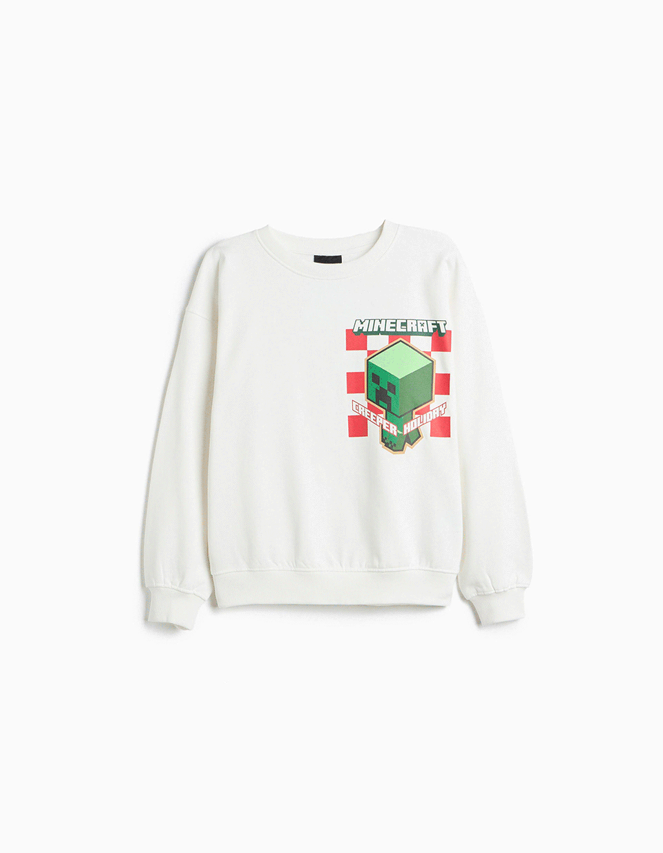 Comprar Online Sweatshirt Cardada 'Minecraft', Menino, Branco