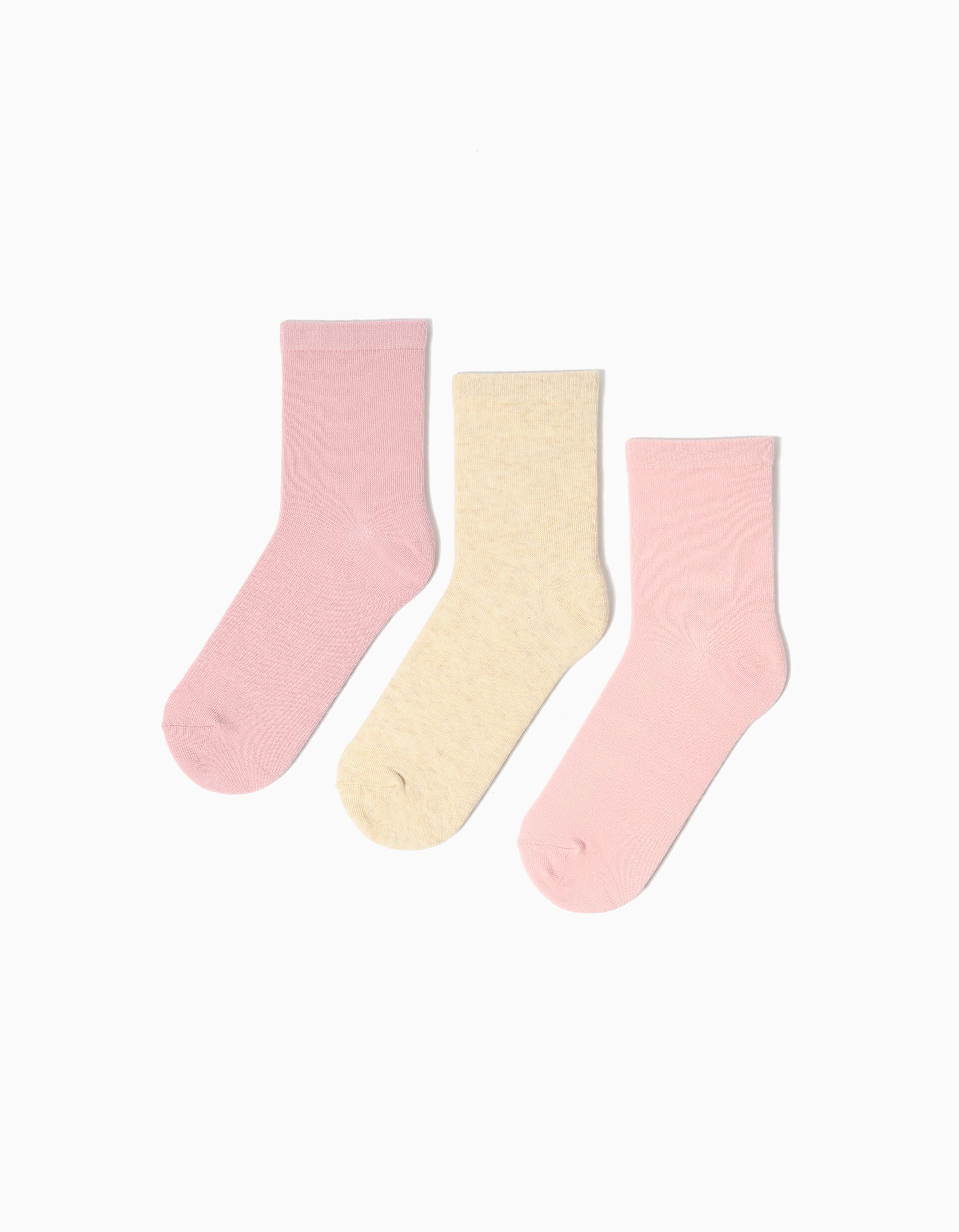 Pack 3 Pares de Meias, Menina, Multicolor