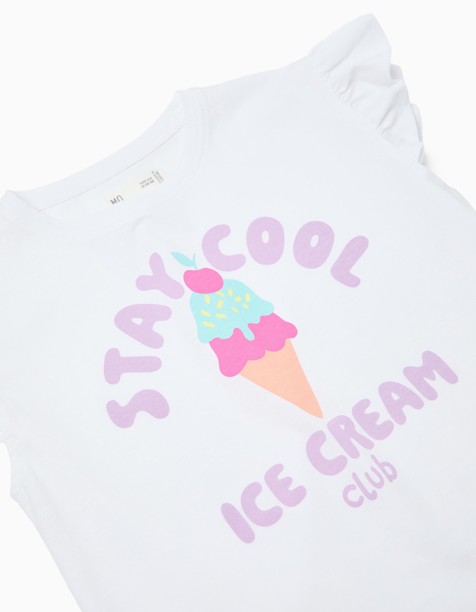 Comprar Online Conjunto T-shirt e Leggings, Menina, Branco