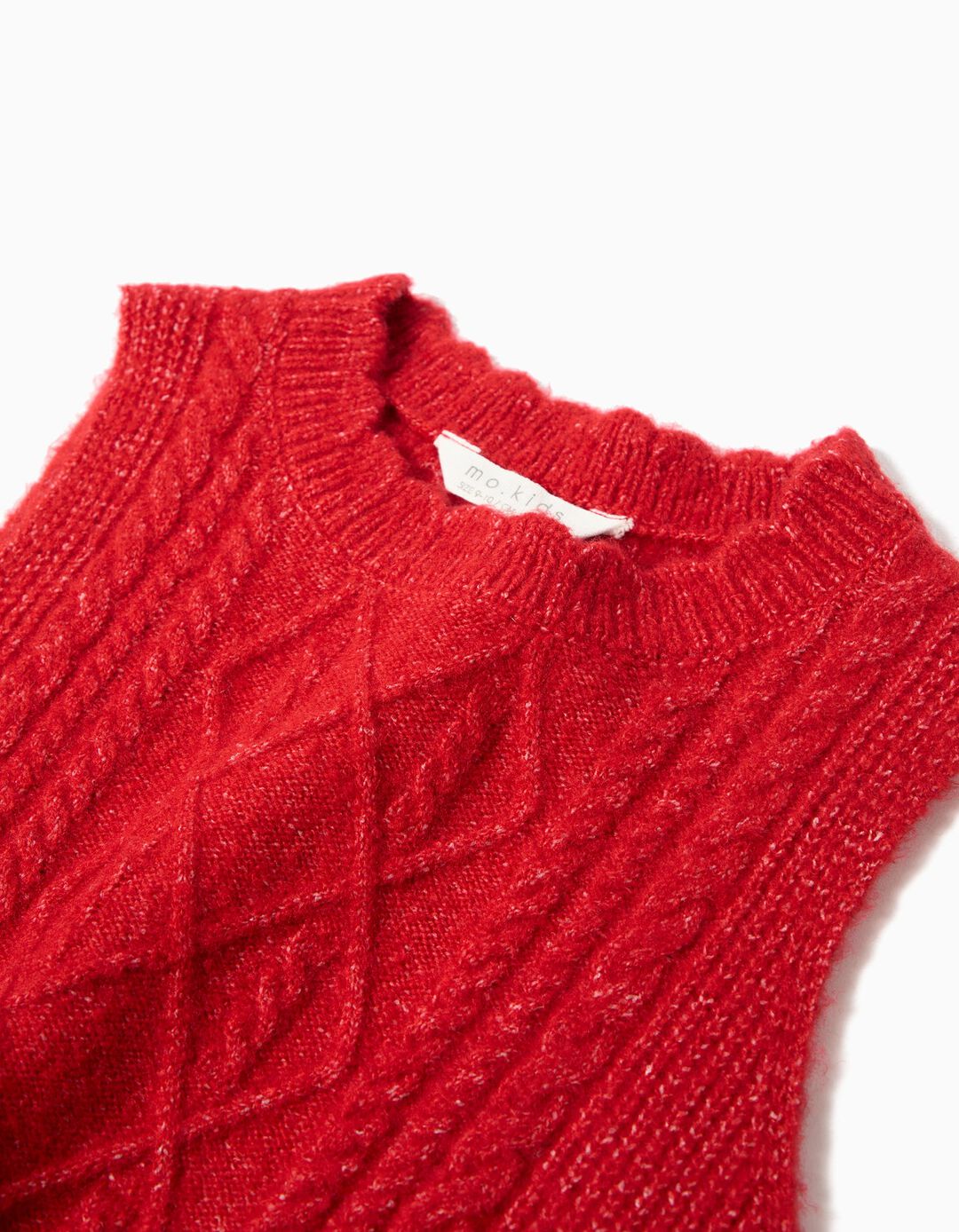 Colete de Malha, Menina, Vermelho