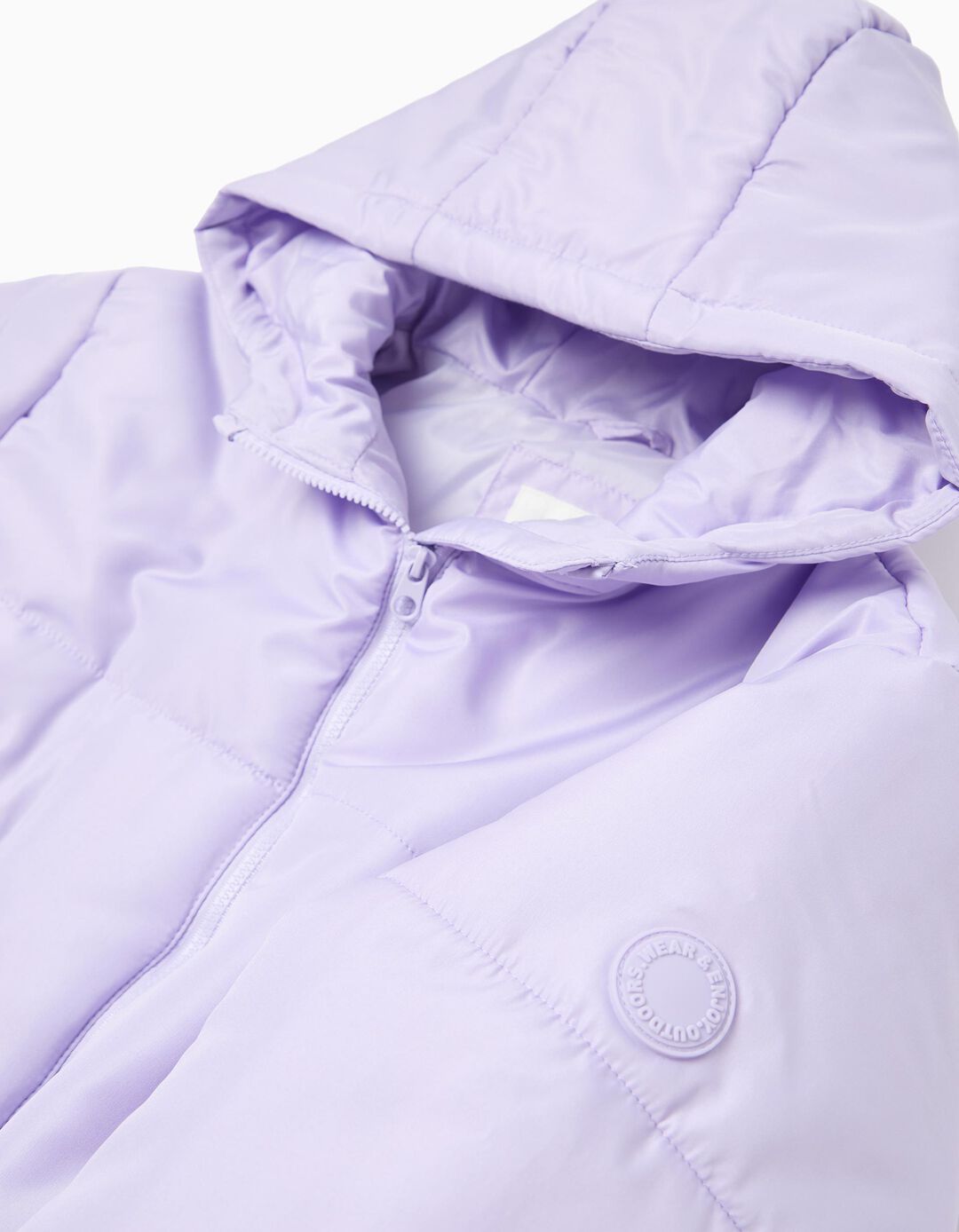 Casaco Acolchoado, Menina, Roxo Claro