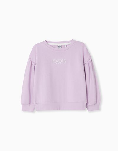 Sweatshirt, Girls, Lilac