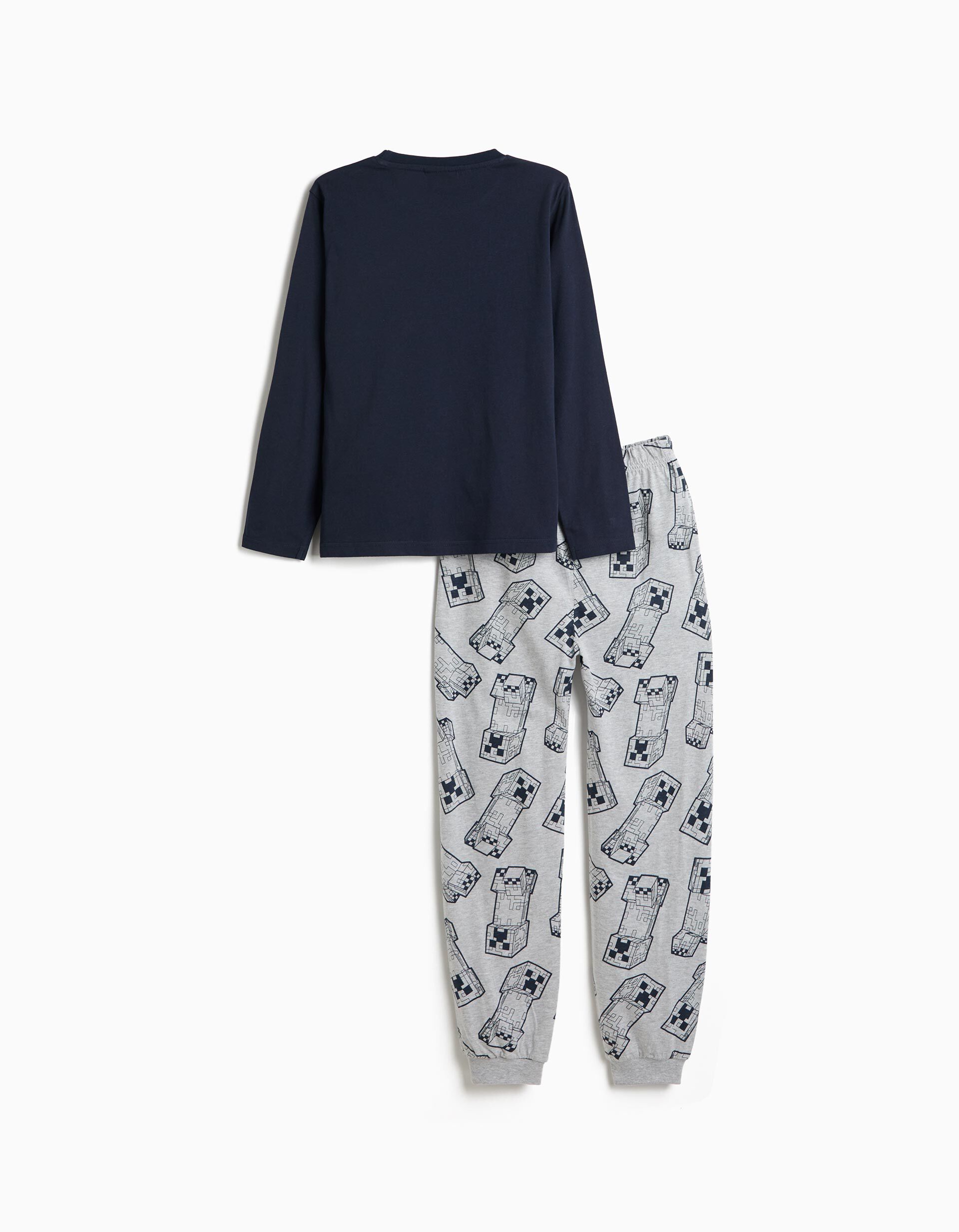 Comprar Online Pijama Jersey 'Minecraft', Menino, Azul Escuro