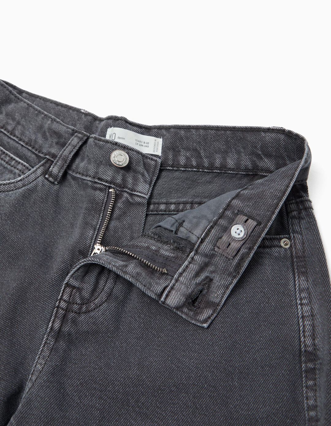 Cal&ccedil;as de Ganga 'Wide Leg', Menina, Cinzento Escuro