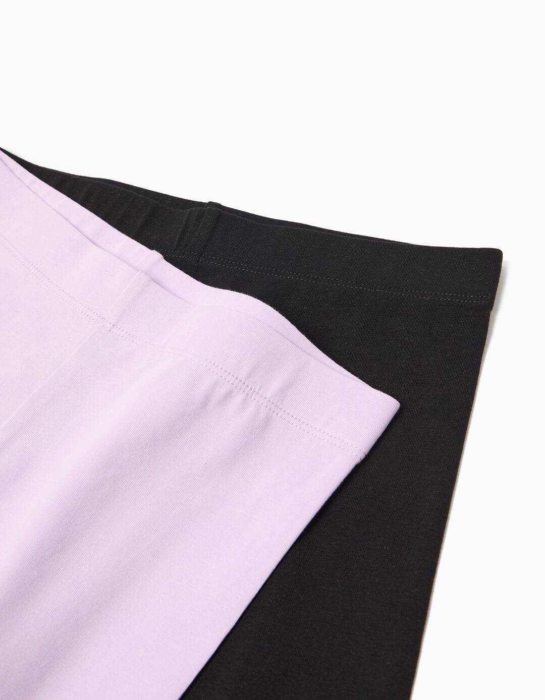 Pack 2 Leggings, Menina, Roxo Claro