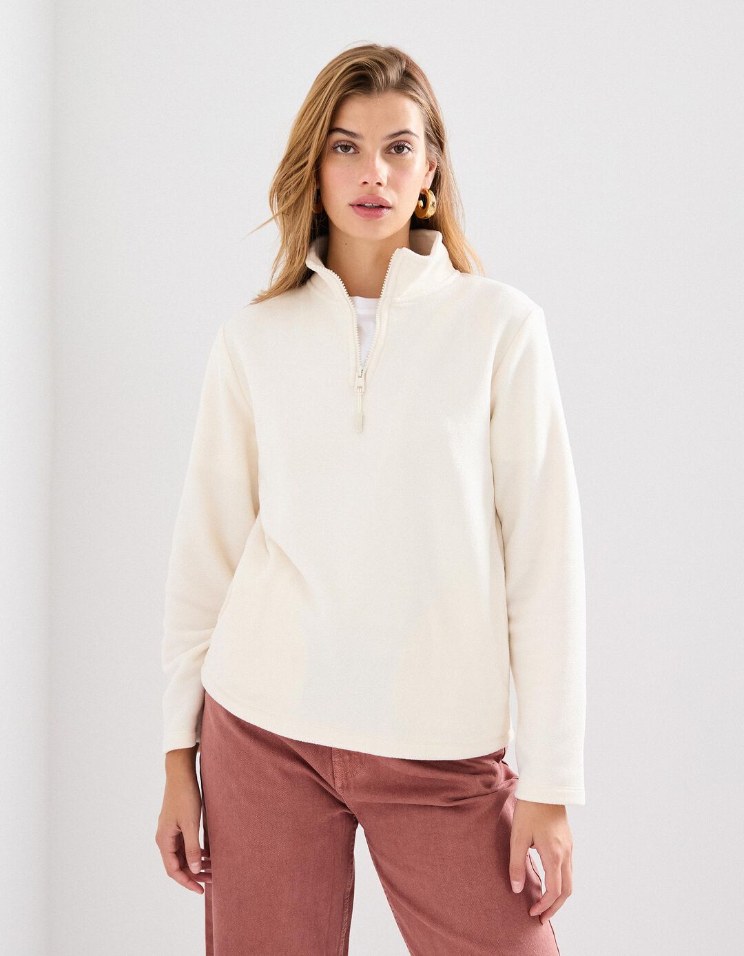 Camisola Polar, Mulher, Branco