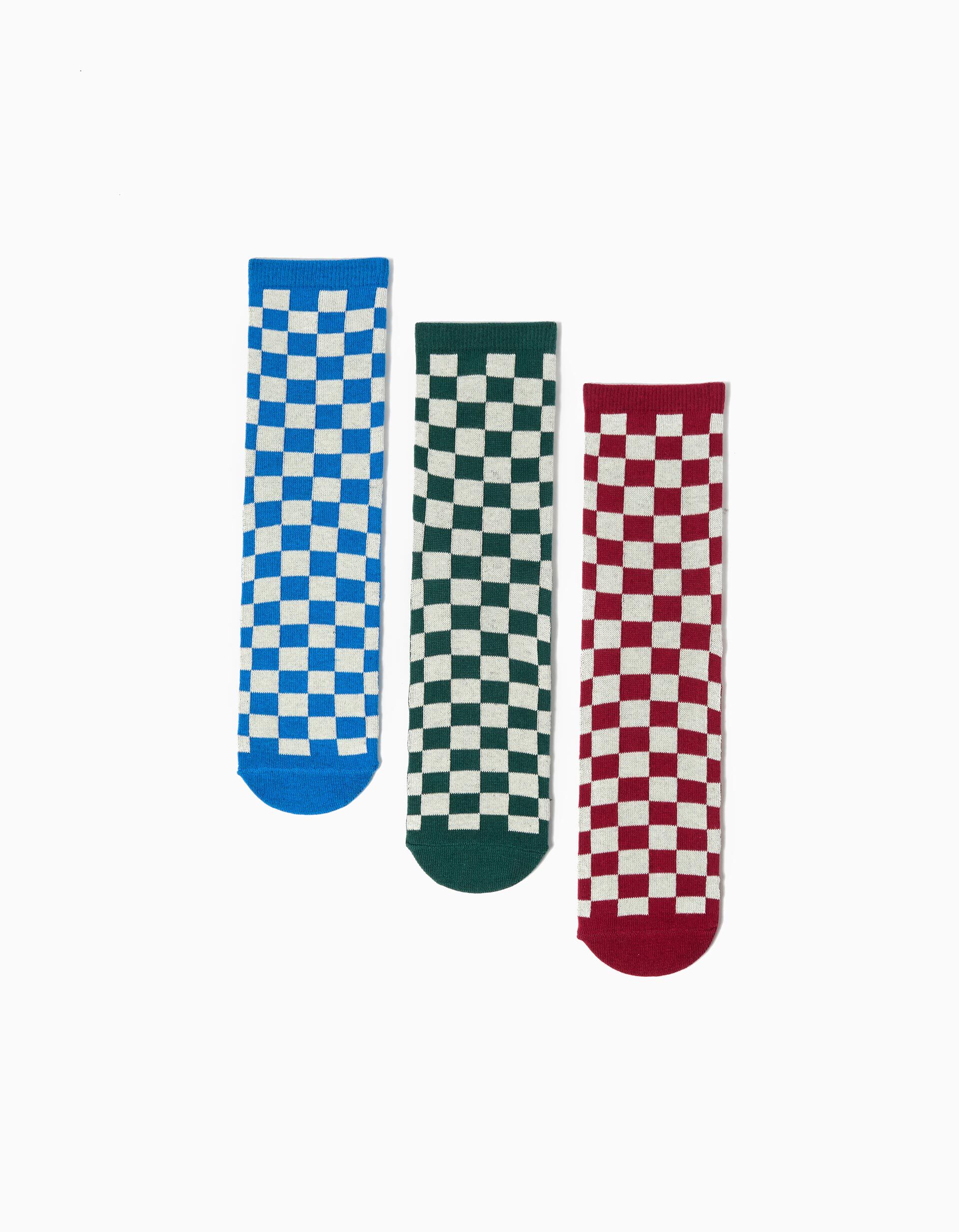 Comprar Online Pack 3 Pares de Meias Antiderrapantes, Menino, Multicolor 