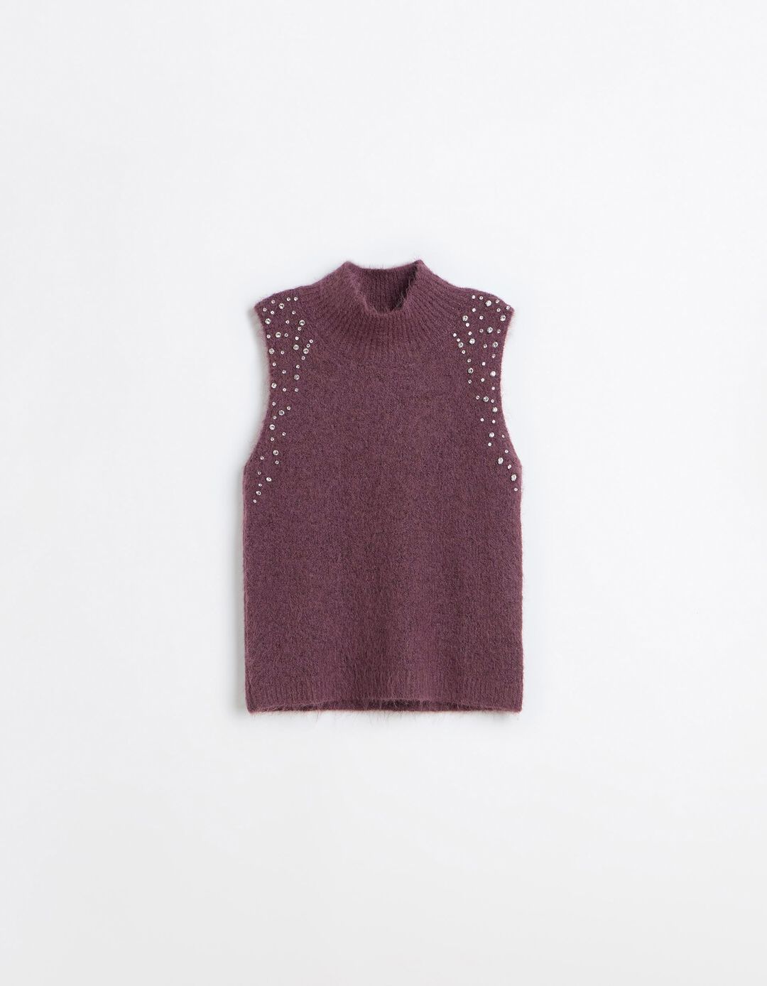 Colete De Malha, Mulher, Roxo Escuro