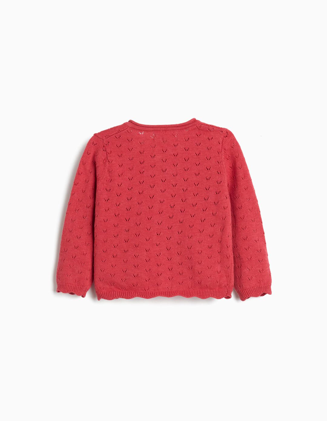 Casaco de Malha, Rec&eacute;m-Nascido, Vermelho