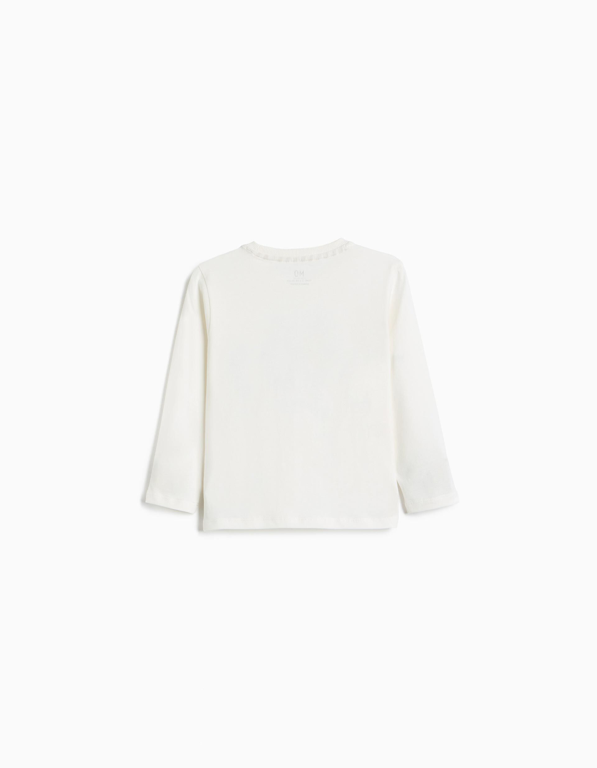 Comprar Online T-shirt Manga Comprida, Menino, Branco