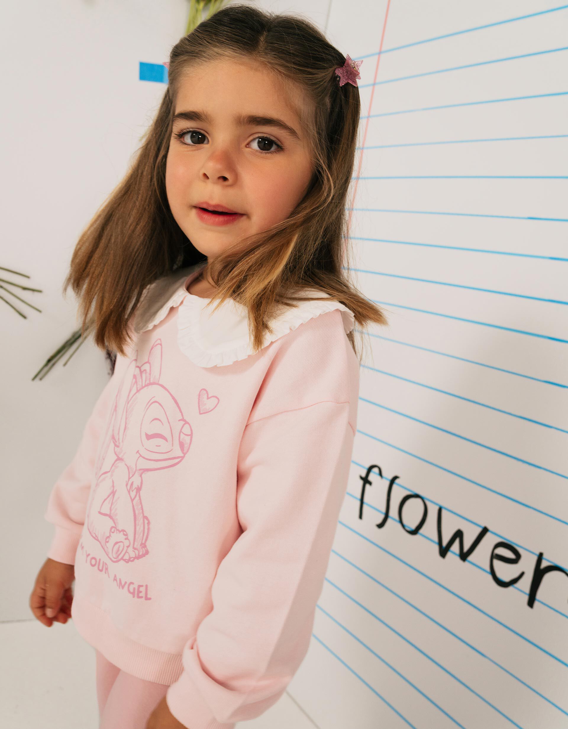 Comprar Online Sweatshirt 'Stitch' &copy;Disney, Menina, Rosa Claro