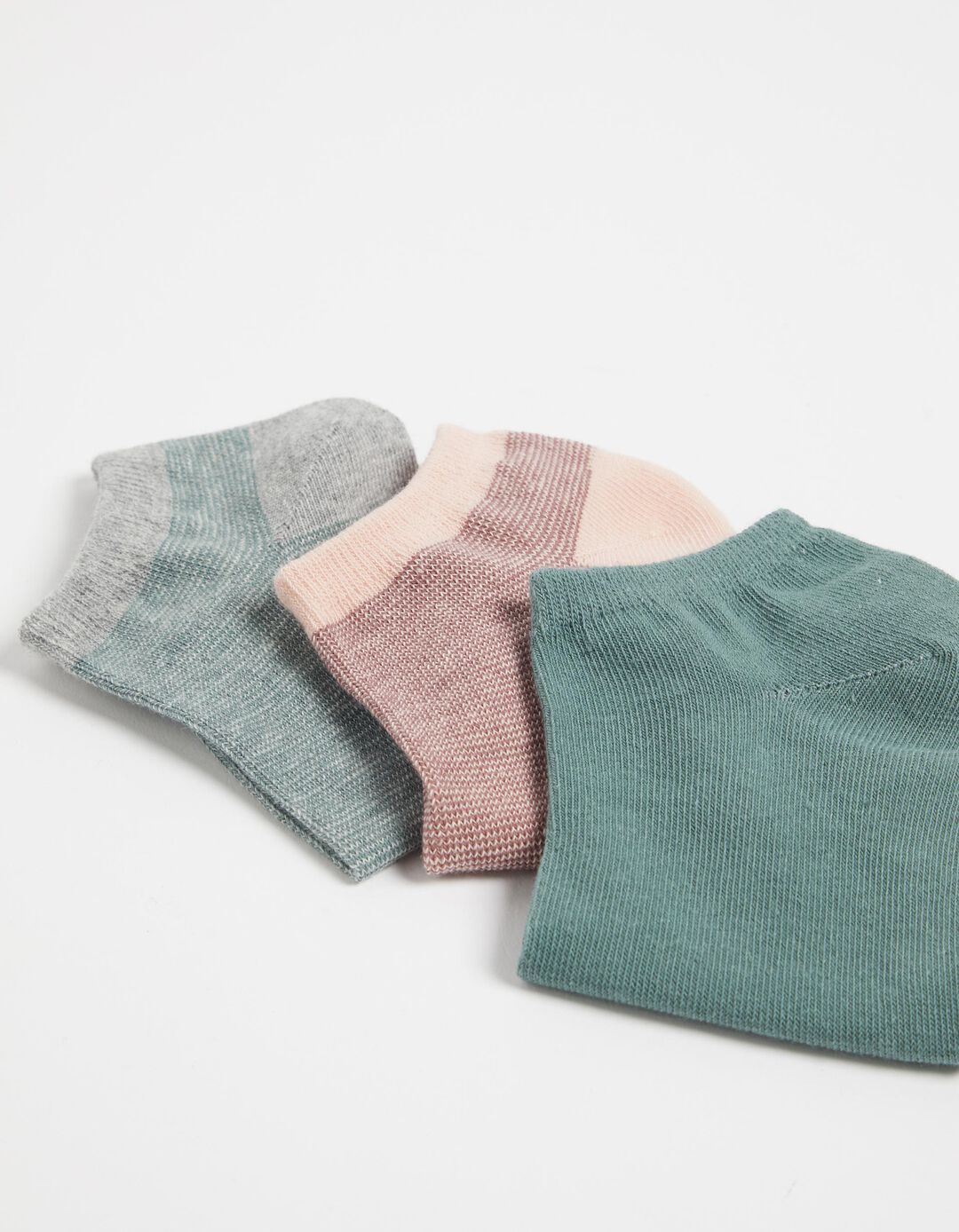 Pack 3 Pairs of Ankle Socks, Women, Multicolor