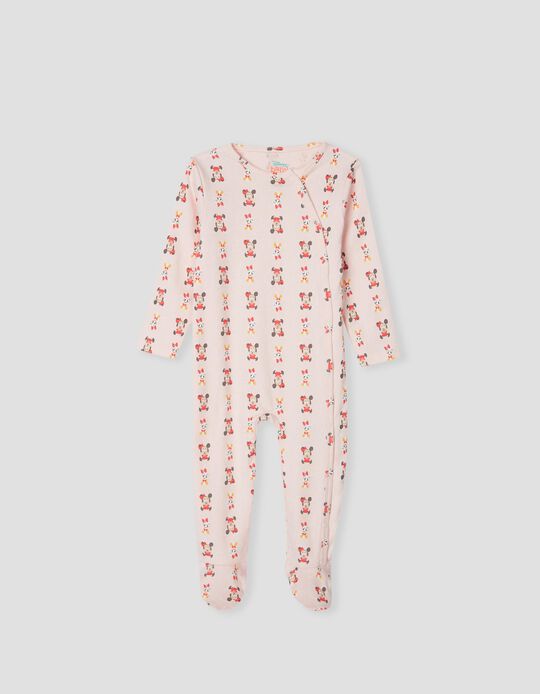 Minnie Mouse Sleepsuit, Baby Girls, Pink