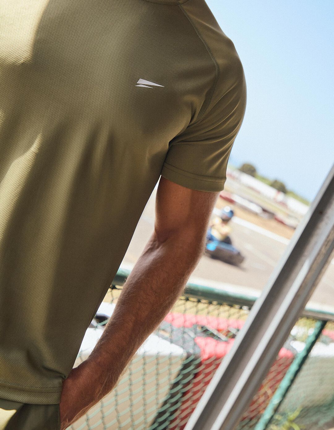 T-shirt de Desporto, Homem, Verde Escuro