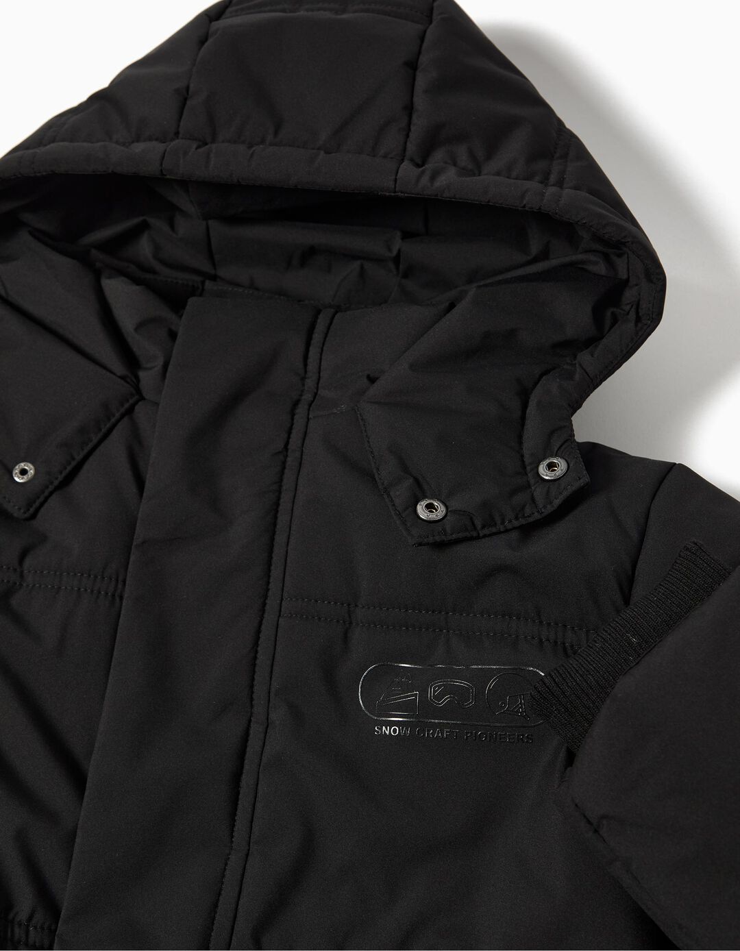 Casaco Acolchoado, Menino, Preto