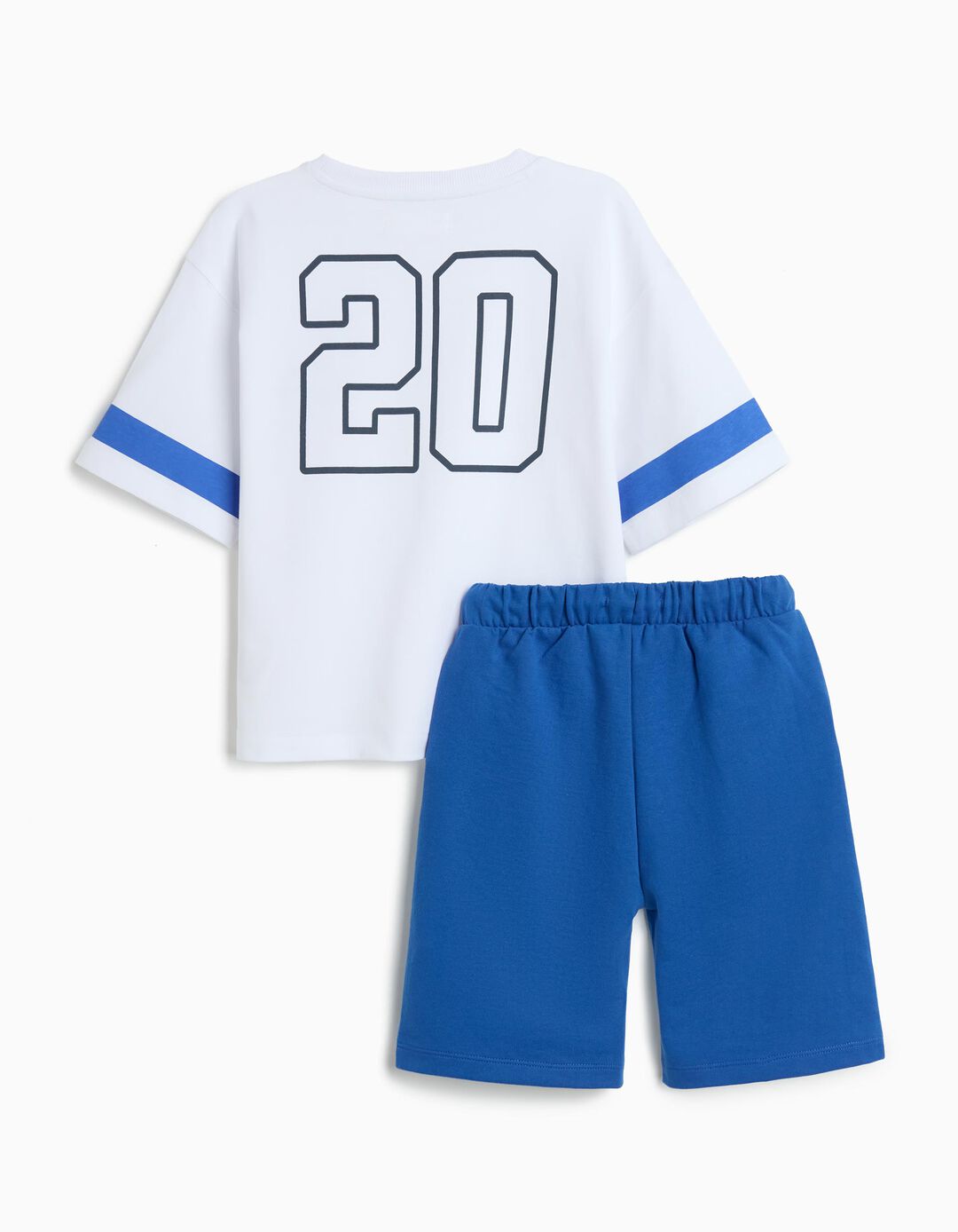 Conjunto T-shirt e Cal&ccedil;&otilde;es, Menino, Azul