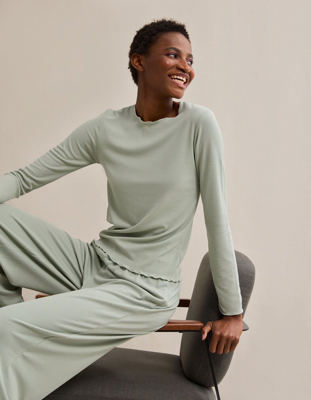 Pijama, Mulher, Verde Claro