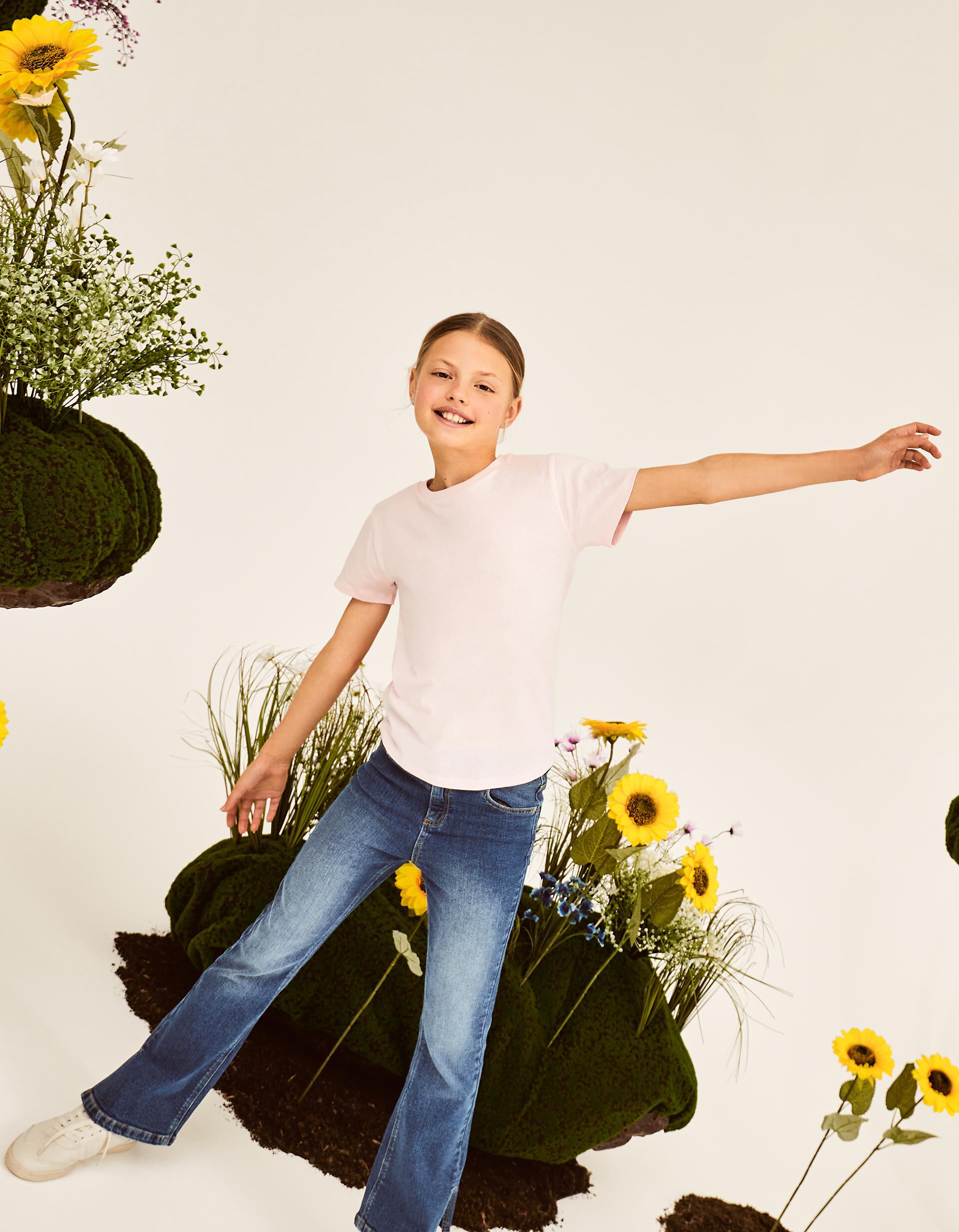 T-shirt Lisa, Menina, Rosa Claro