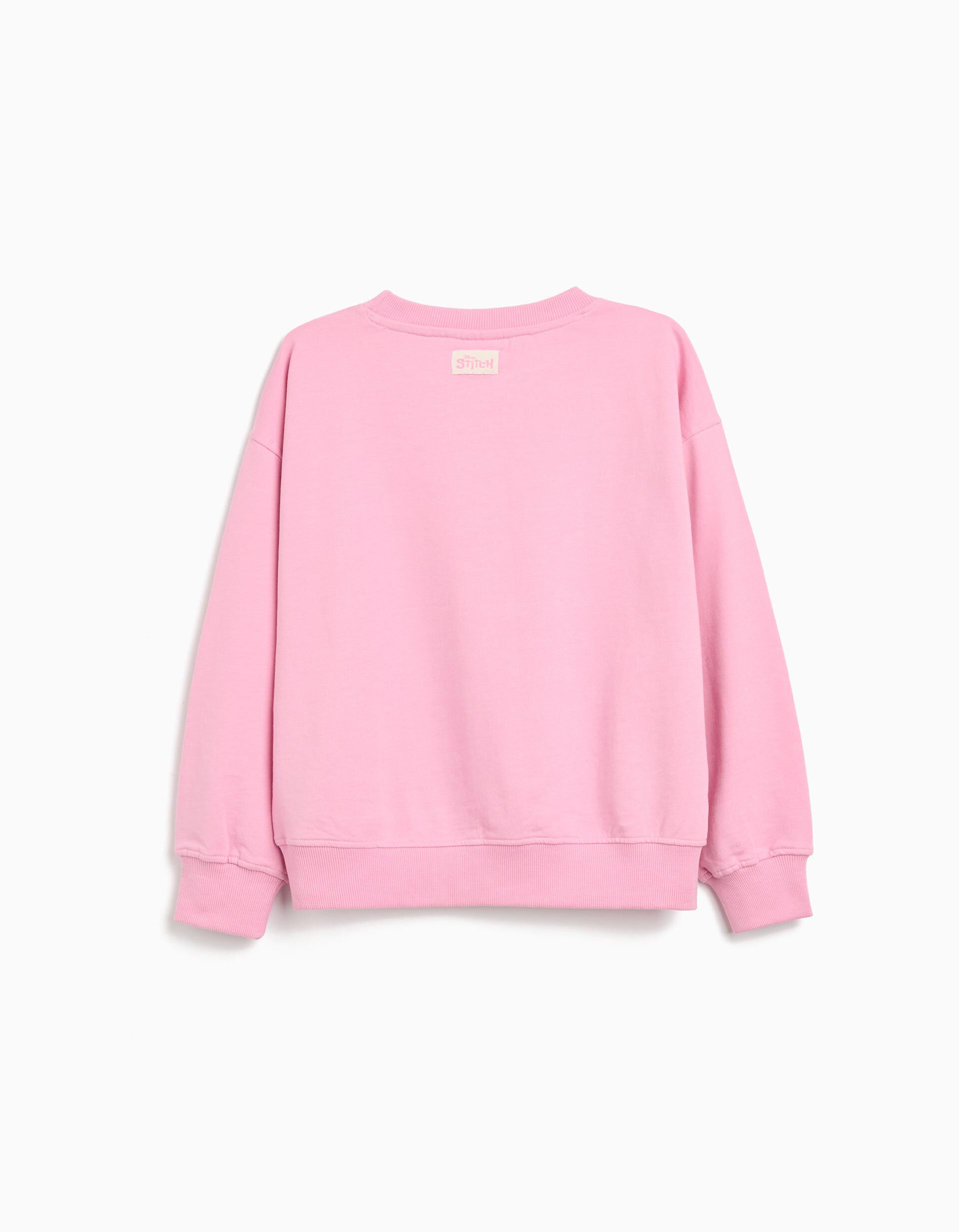 Comprar Online Sweatshirt de Felpa 'Stitch', Menina, Rosa
