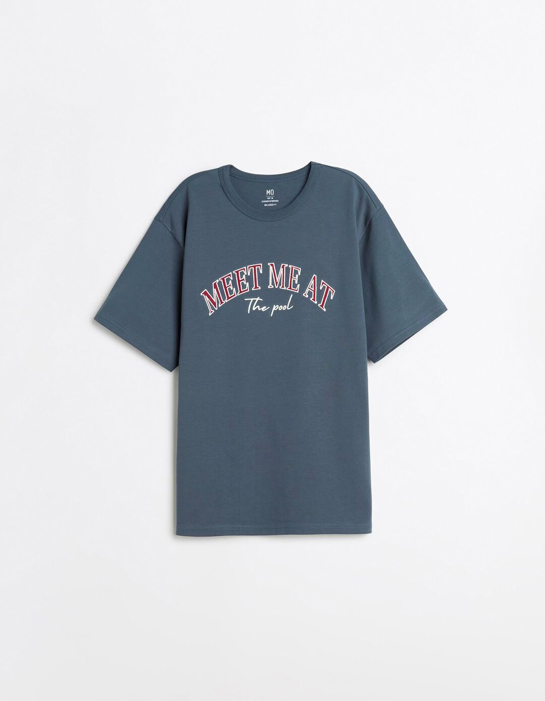 T-shirt Heavy Jersey Bordado, Homem, Azul Escuro