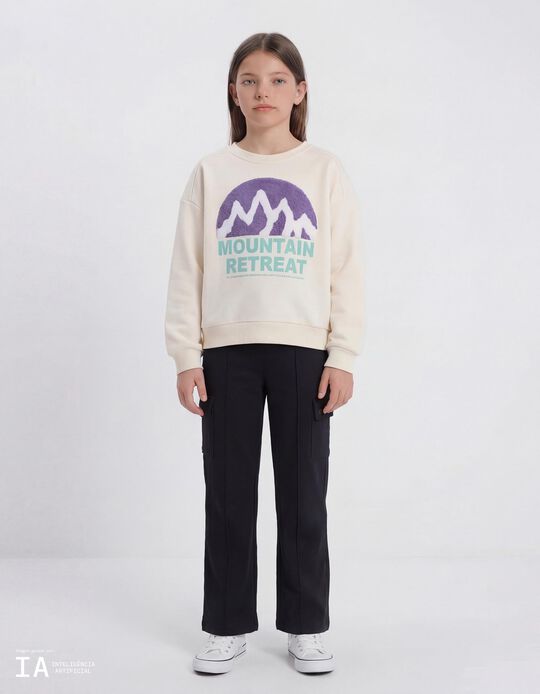 Comprar Online Cal&ccedil;as Cargo, Menina, Preto