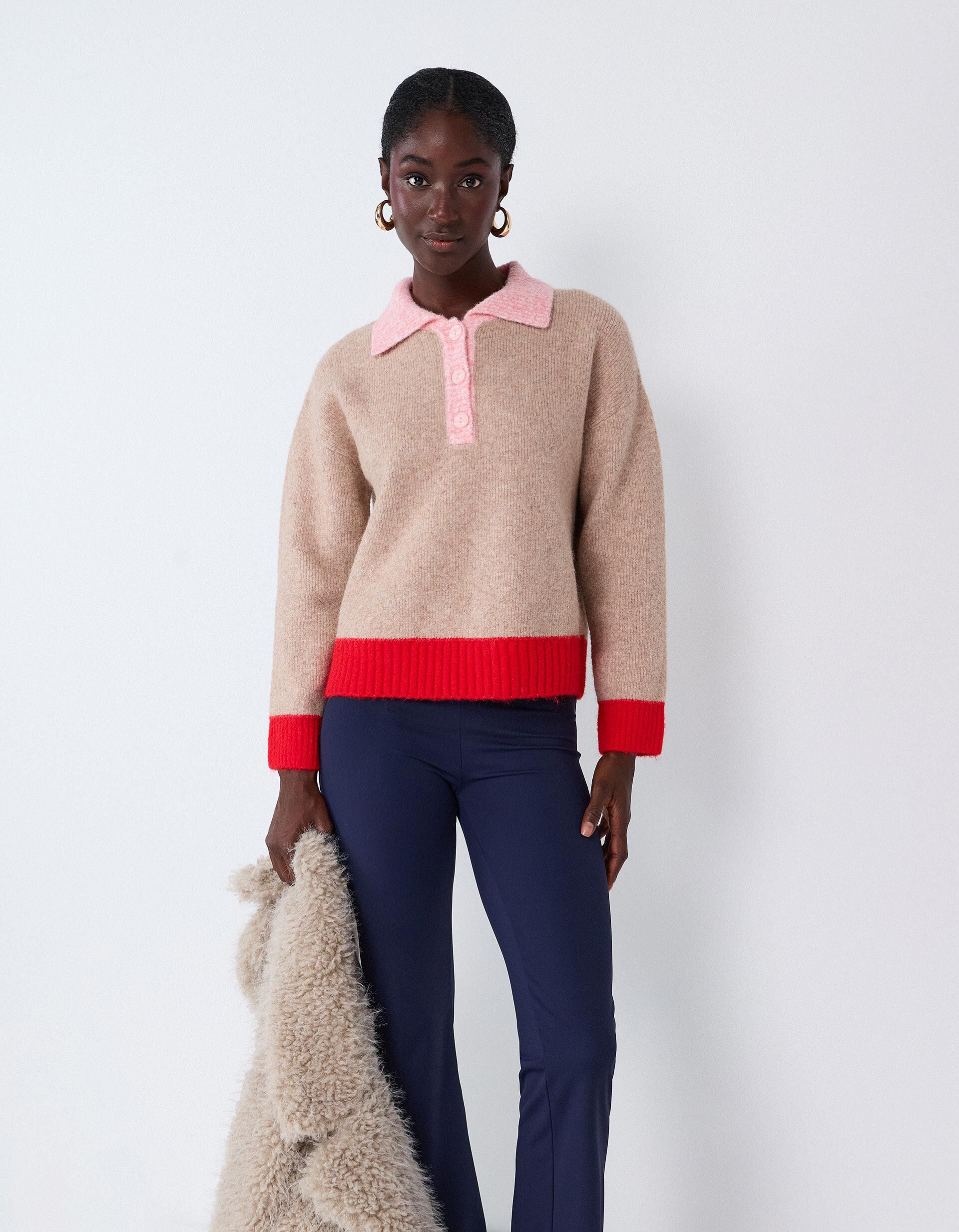 Comprar Online Polo De Malha, Mulher, Bege