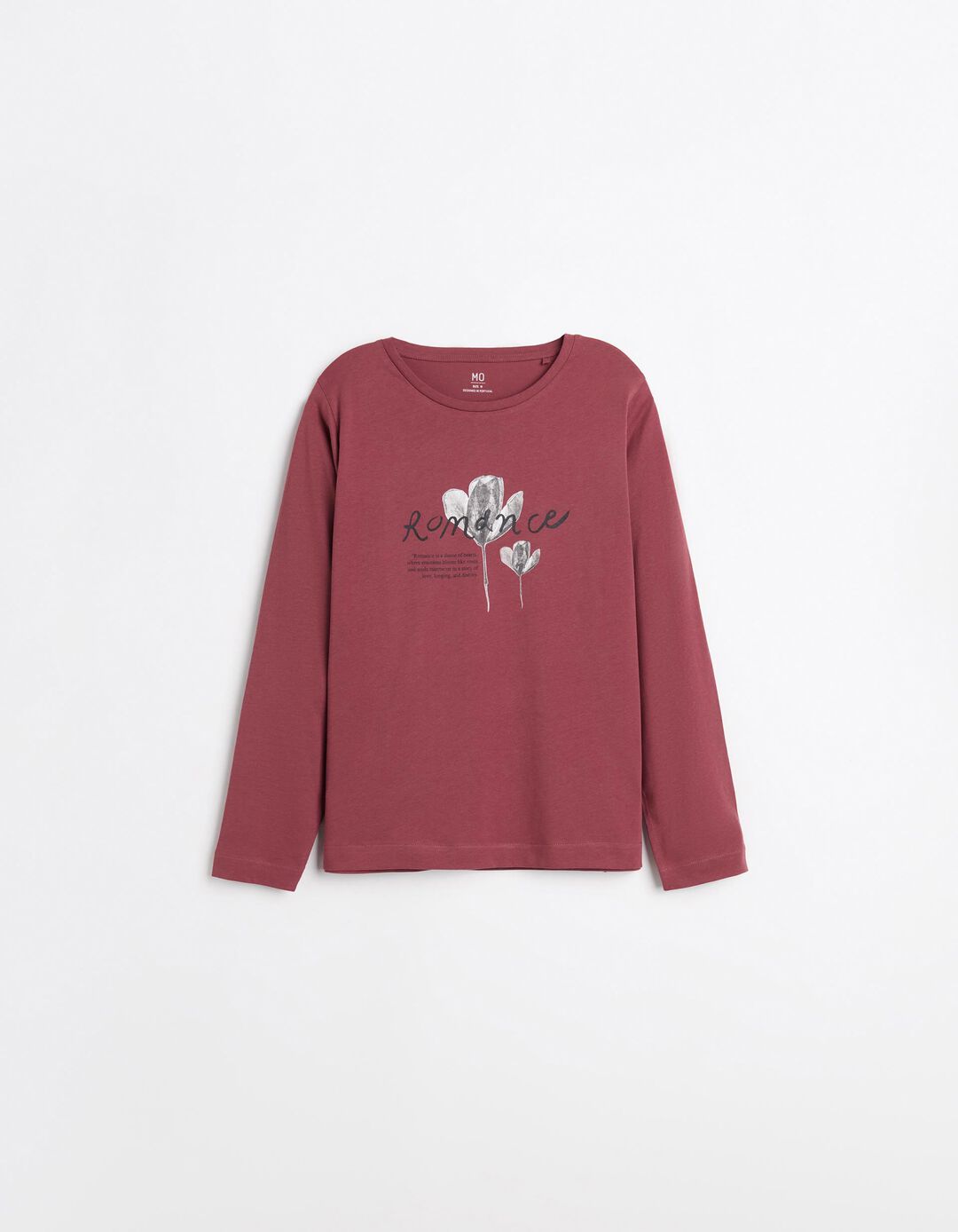 T-shirt Manga Comprida, Mulher, Vermelho