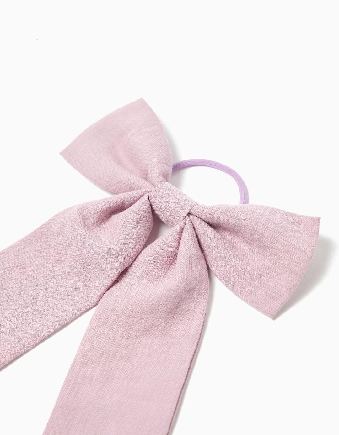 El&aacute;stico de Cabelo com La&ccedil;o, Menina, Lil&aacute;s Escuro