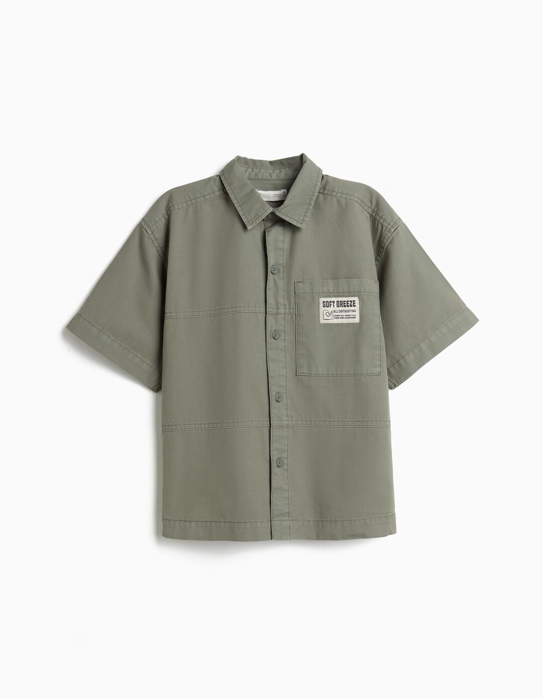 Camisa 'Loose Fit', Menino, Verde Claro