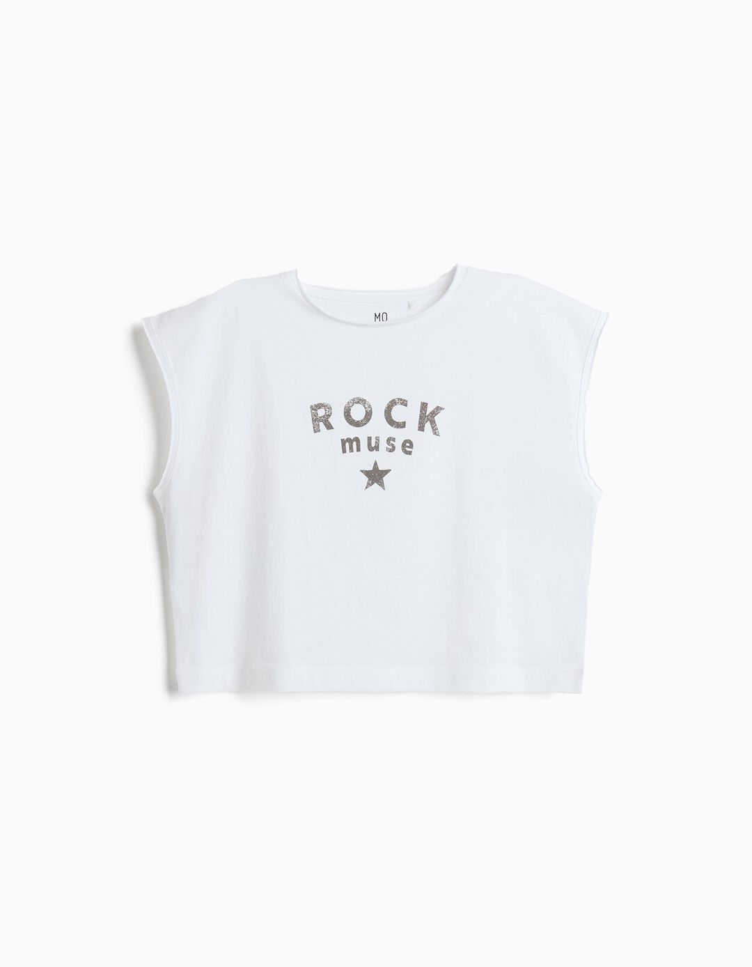 T-shirt Estampada, Menina, Branco