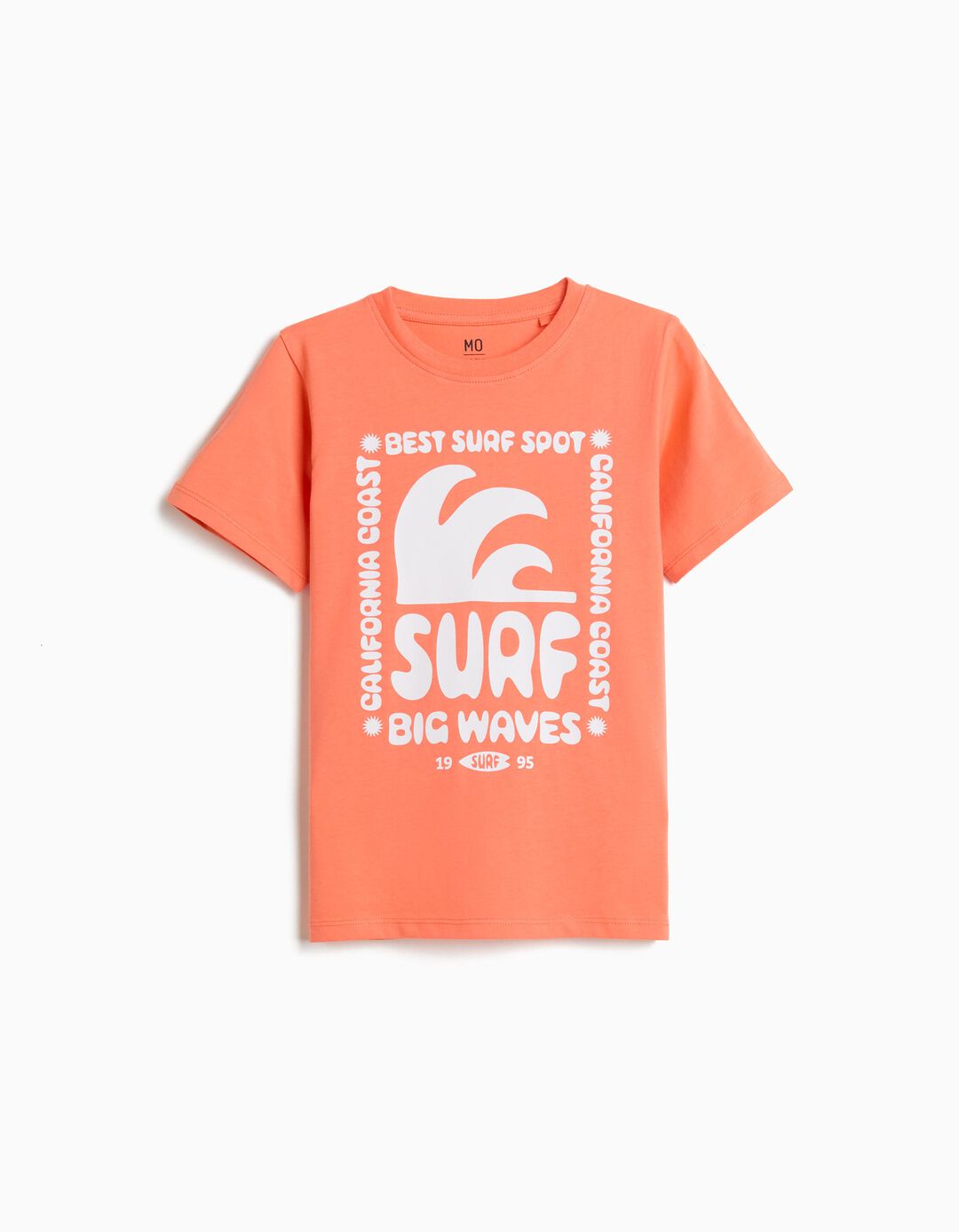 T-shirt Estampada, Menino, Laranja