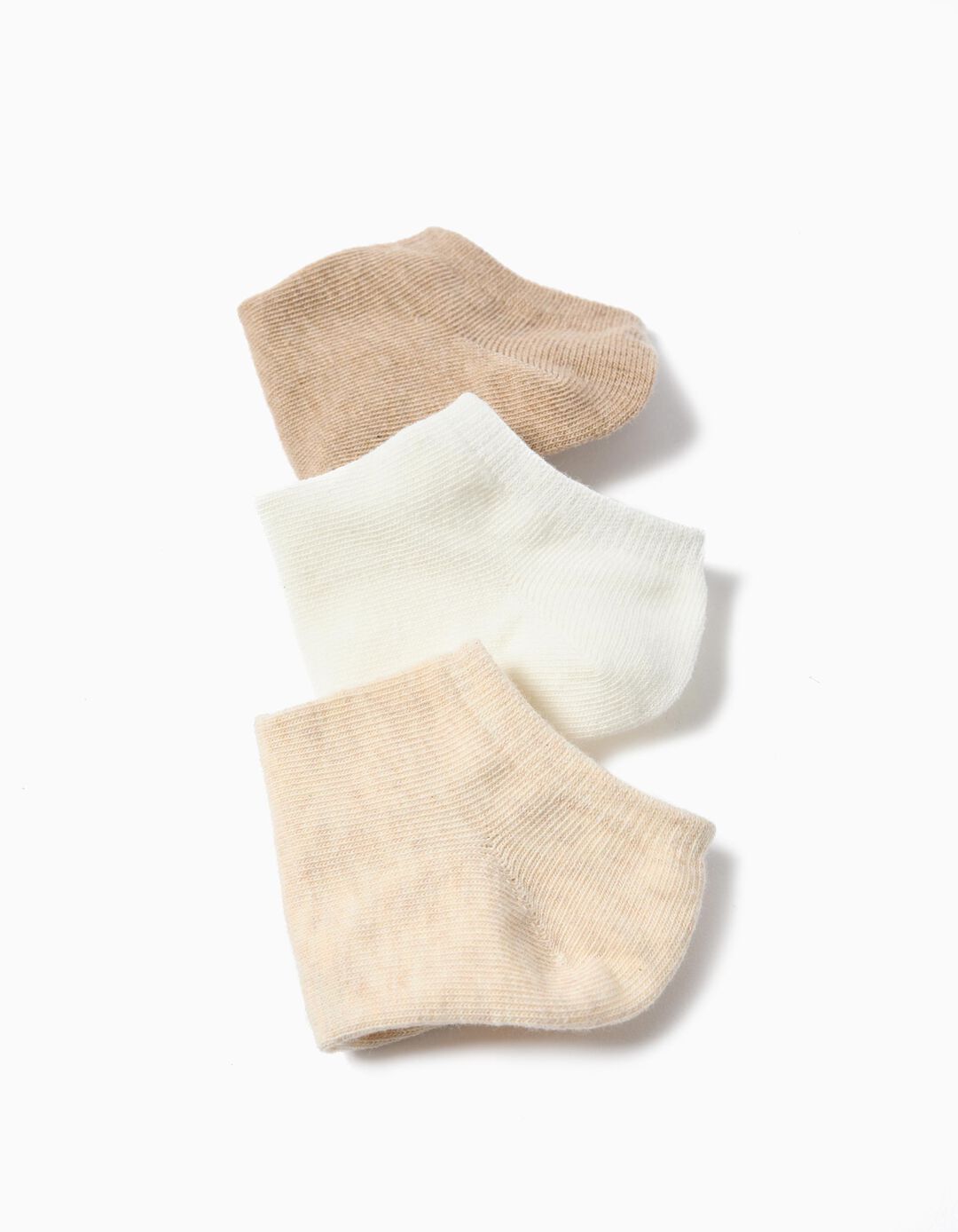 Pack 3 Pares de Meias Tornozelo, Menina, Multicor 