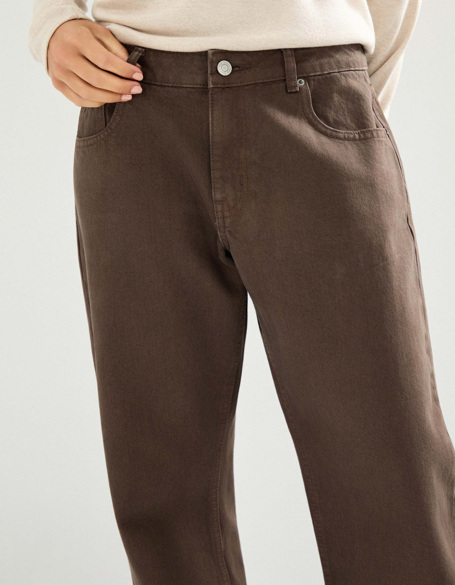 Comprar Online Cal&ccedil;as de Ganga 'Straight Fit', Mulher, Castanho Escuro