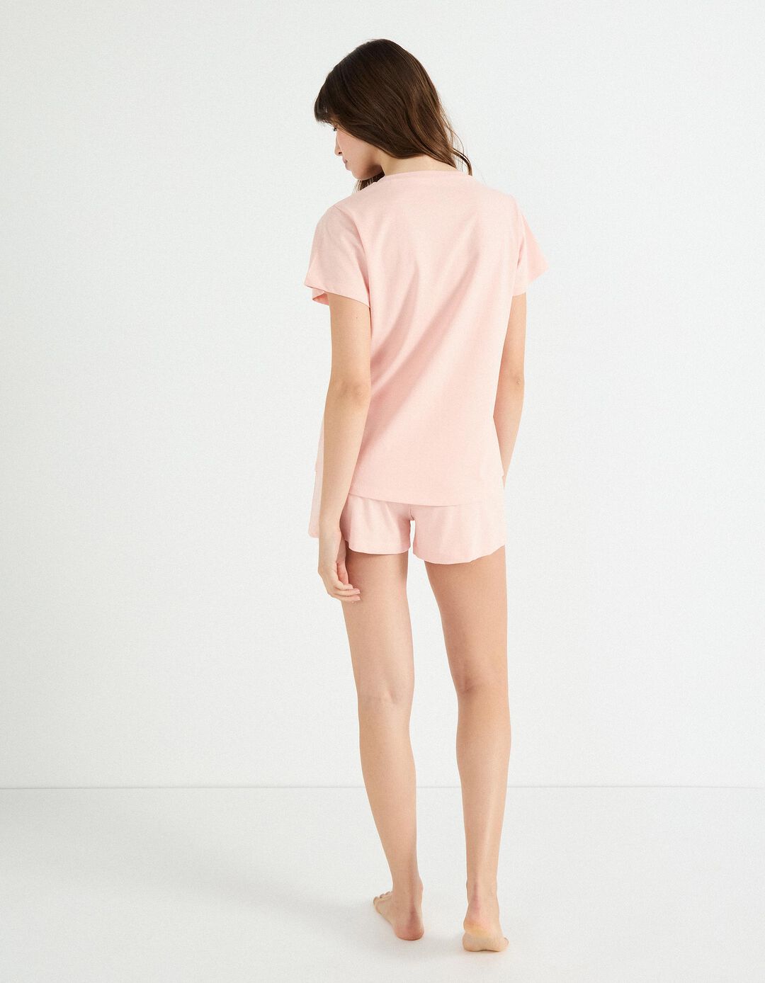 Pijama Jersey, Mulher, Rosa Claro 