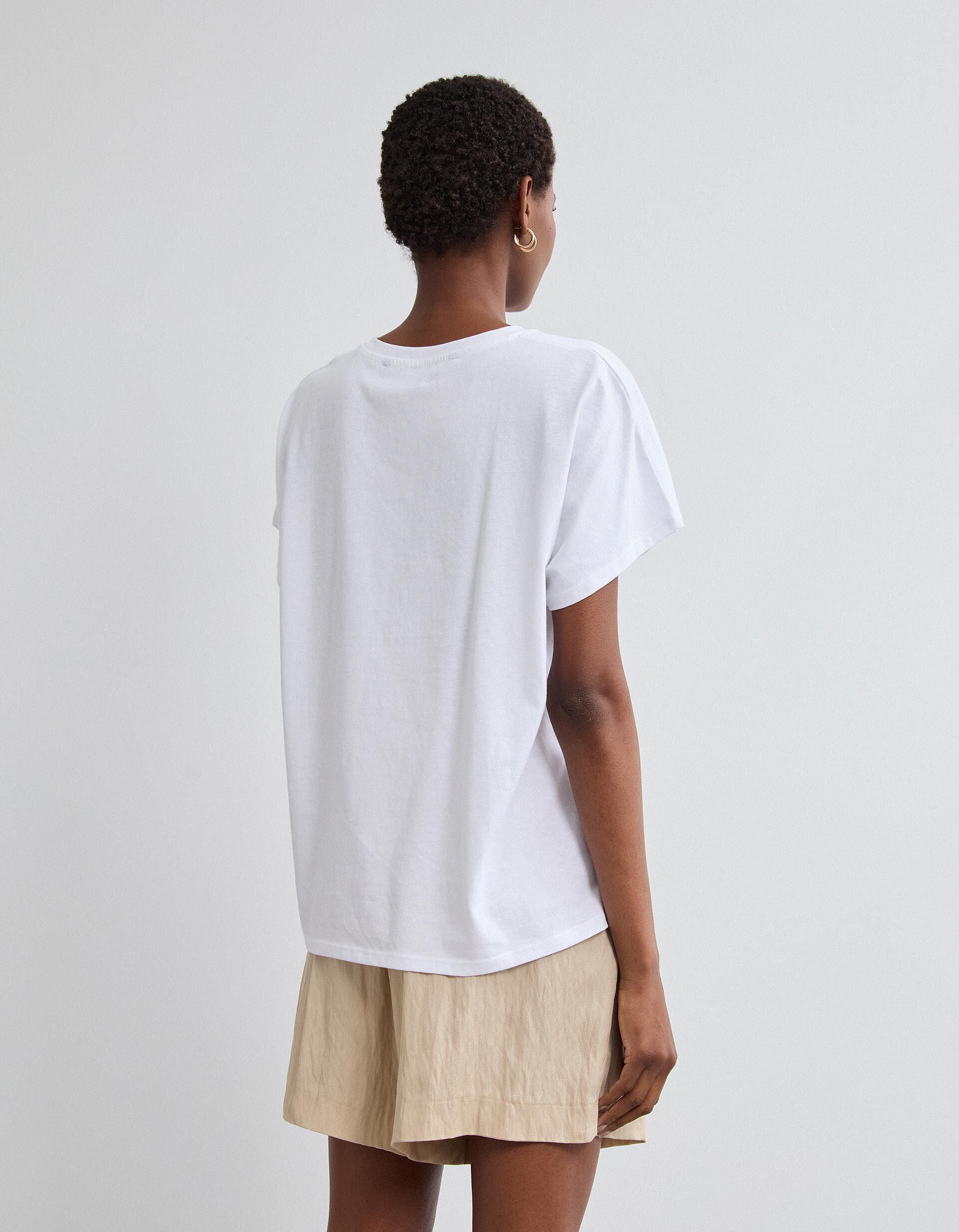 Comprar Online T-shirt Manga Curta, Mulher, Branco